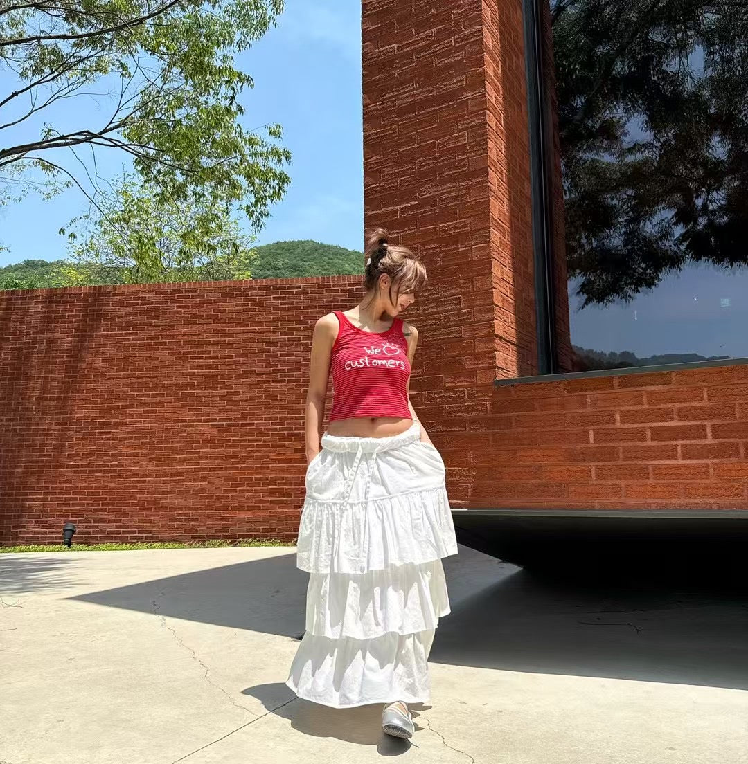 個性甜美兼具抽繩蛋糕裙