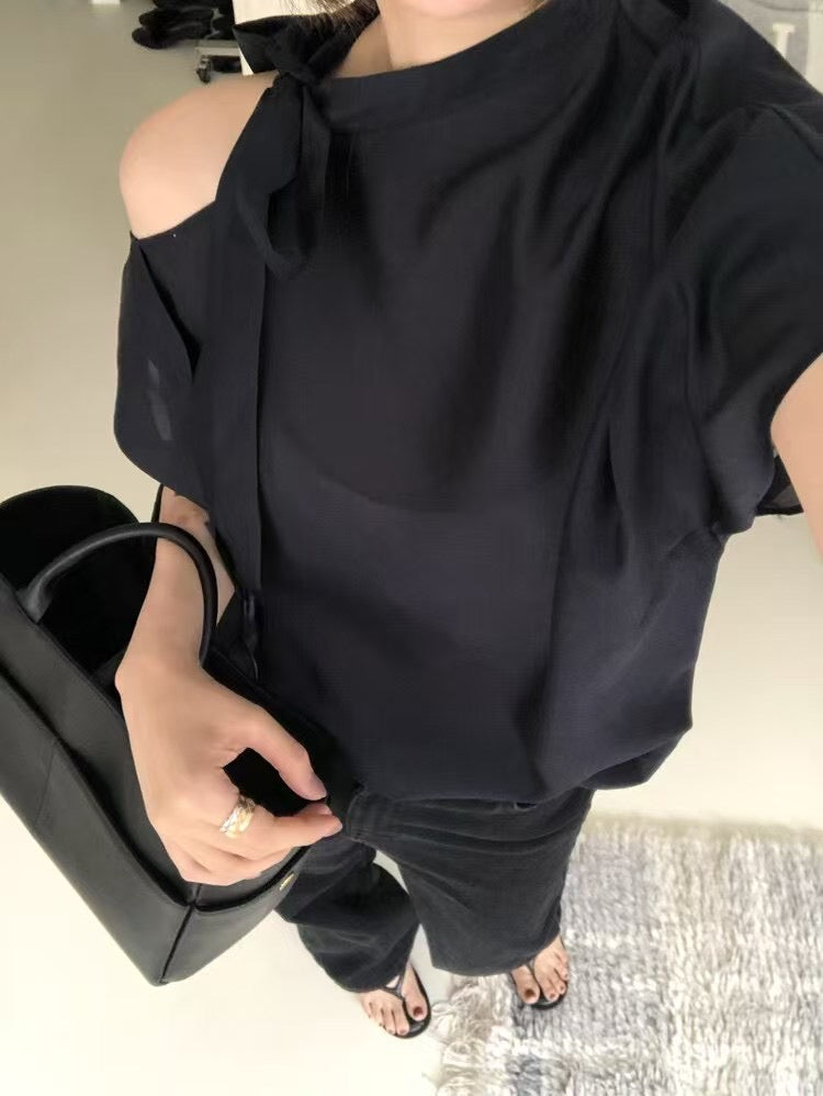 高級的性感露肩綁帶上衣