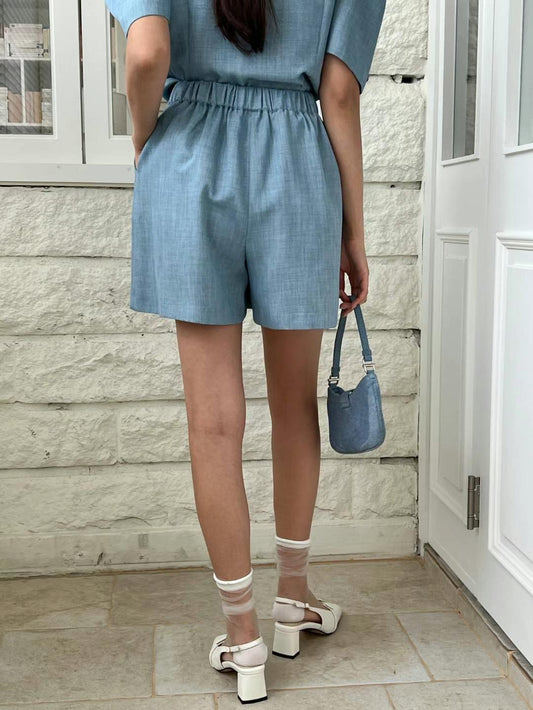 小香風公主袖綁帶氣質套裝SET