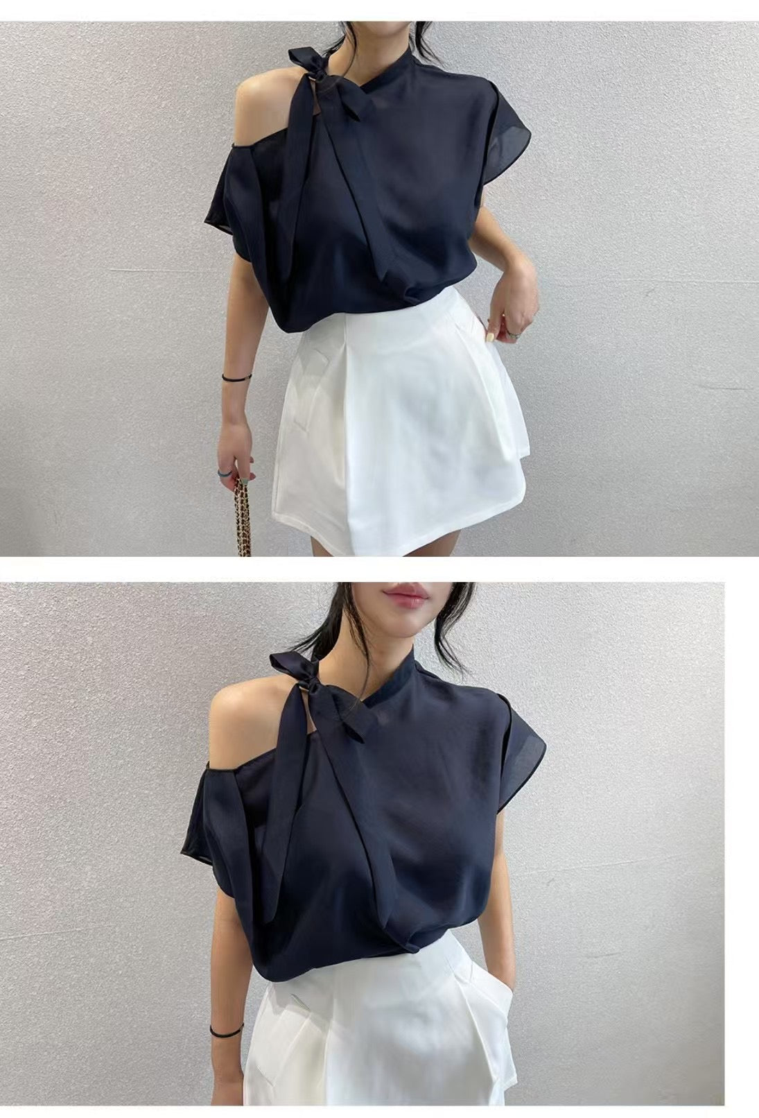 高級的性感露肩綁帶上衣