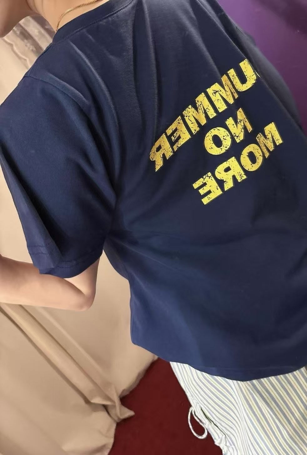 必收SUMMER露肩寬鬆造型T