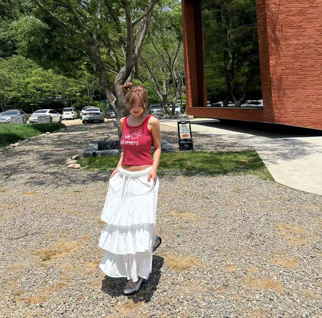 個性甜美兼具抽繩蛋糕裙