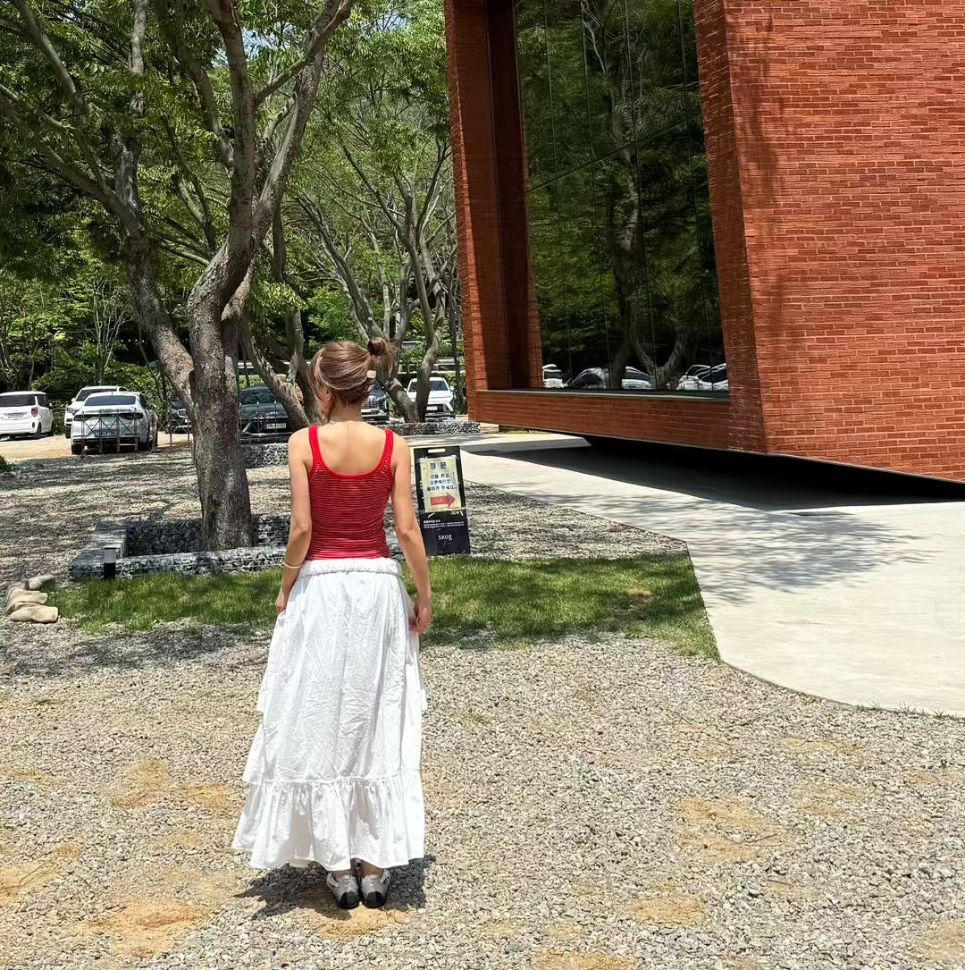 個性甜美兼具抽繩蛋糕裙