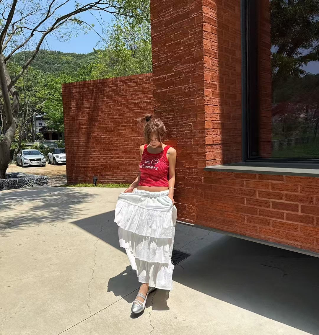 個性甜美兼具抽繩蛋糕裙