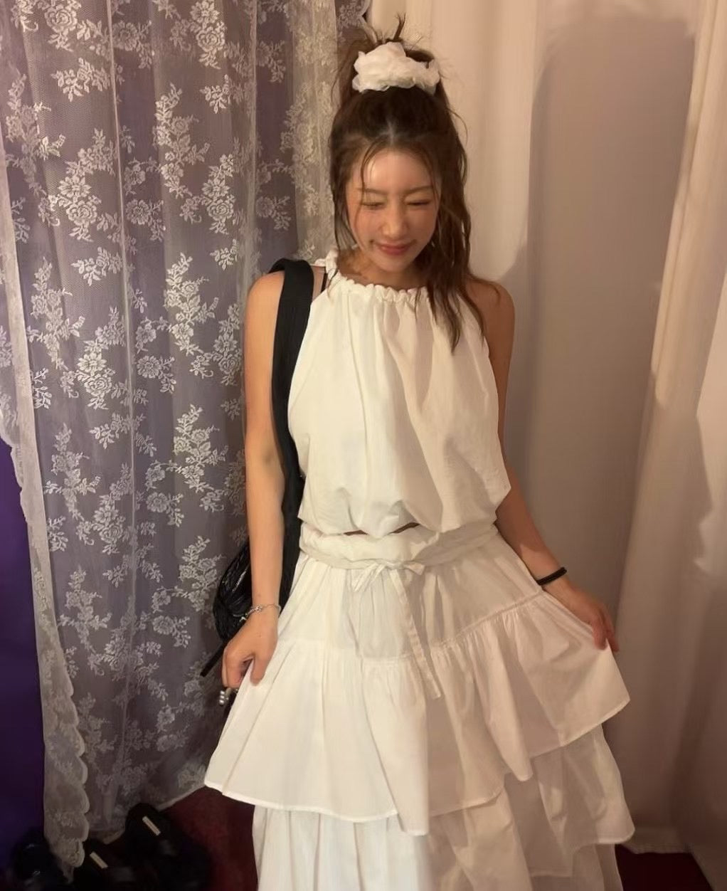 個性甜美兼具抽繩蛋糕裙