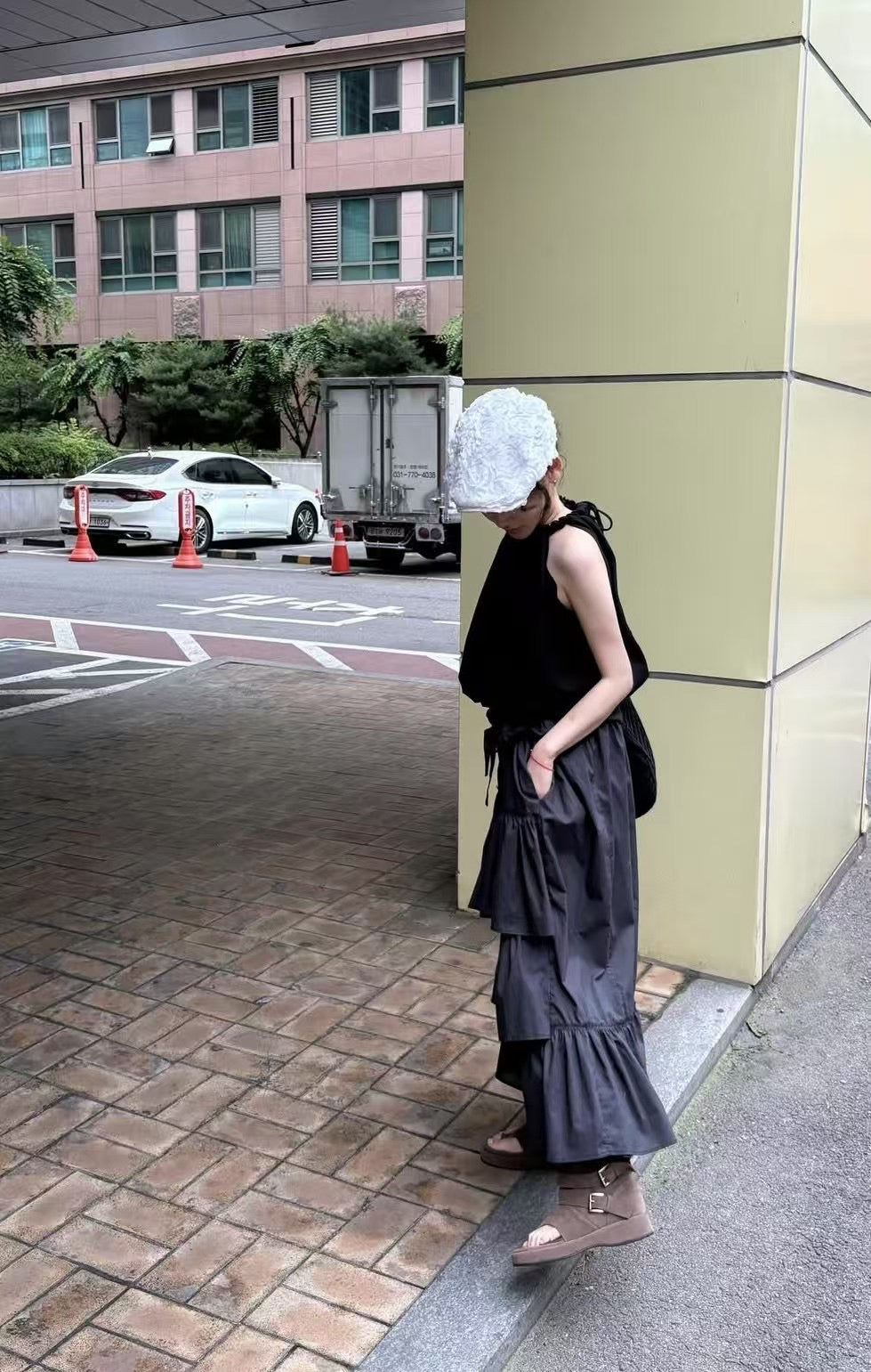 個性甜美兼具抽繩蛋糕裙