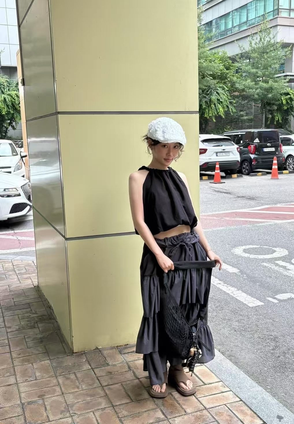 個性甜美兼具抽繩蛋糕裙