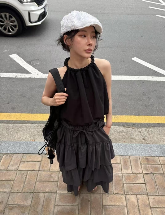 個性甜美兼具抽繩蛋糕裙