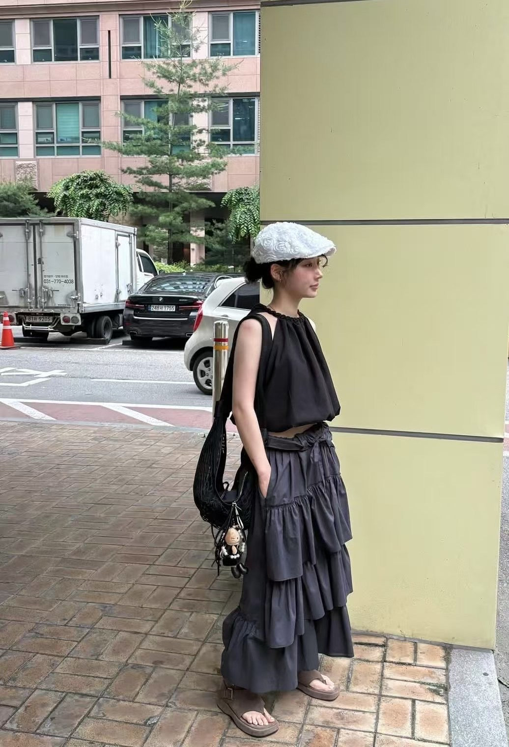 個性甜美兼具抽繩蛋糕裙