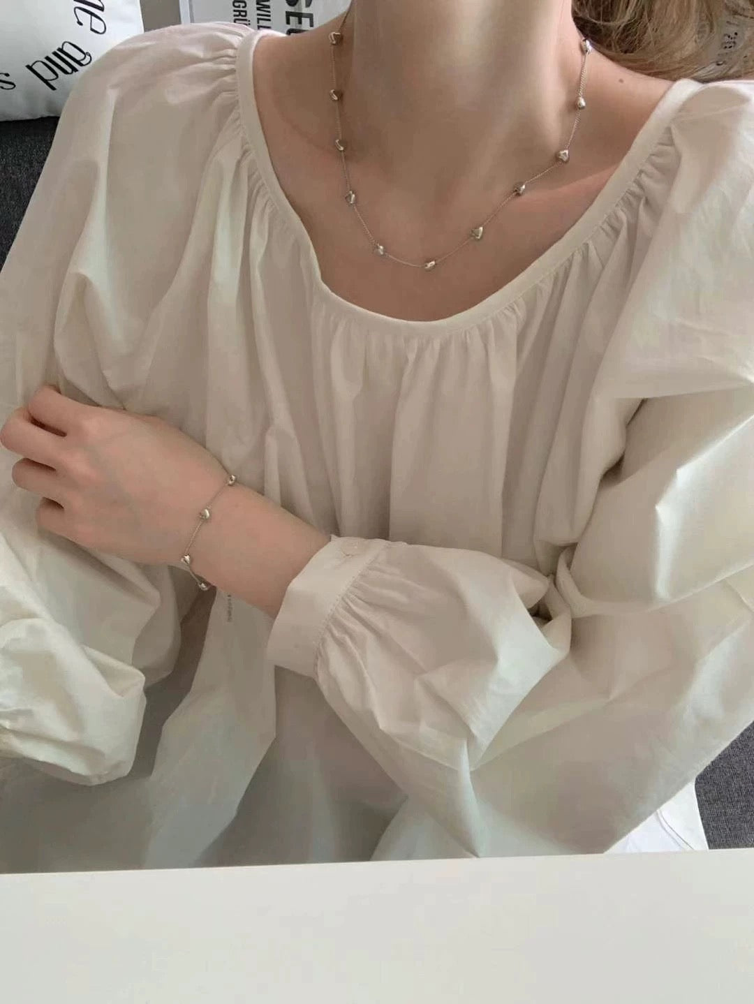 精緻小愛心鎖骨項鍊